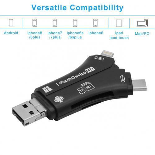 4-in-1 SD Memory Card Reader and Adapter
