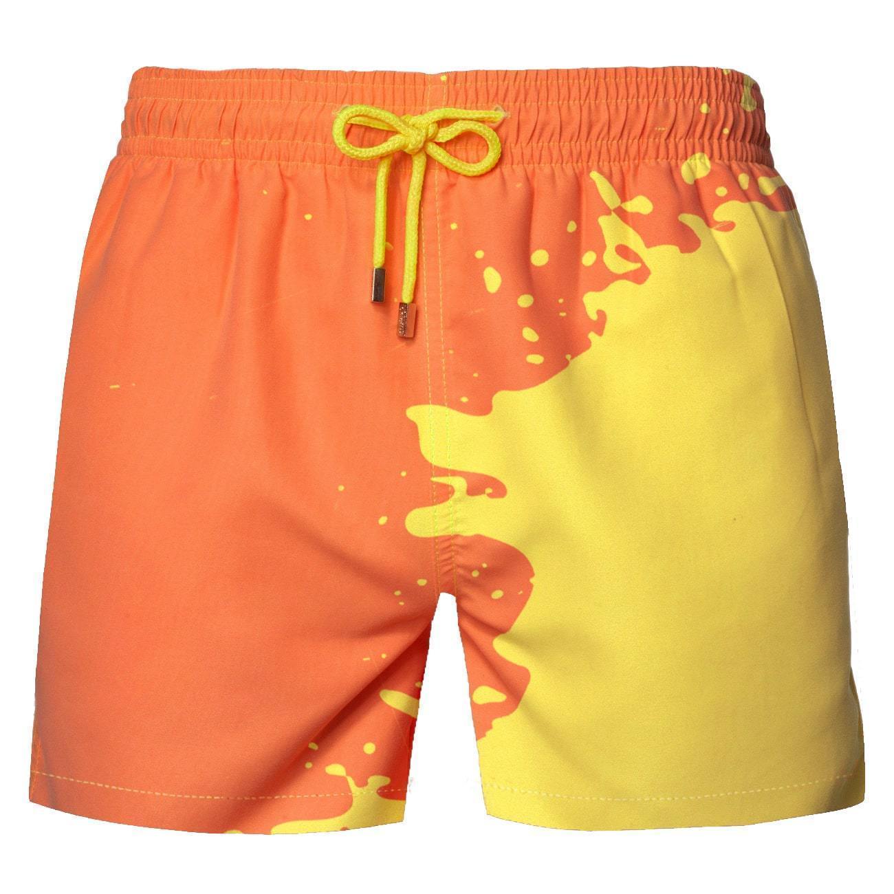US$ 17.58 - HYPER SWITCHS COLOR CHANGING SWIM TRUNKS - www.sheinv.com