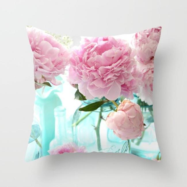 Rustic Rose Series Pillow case Car Sofa Hug Pillowcase for Home Decorations