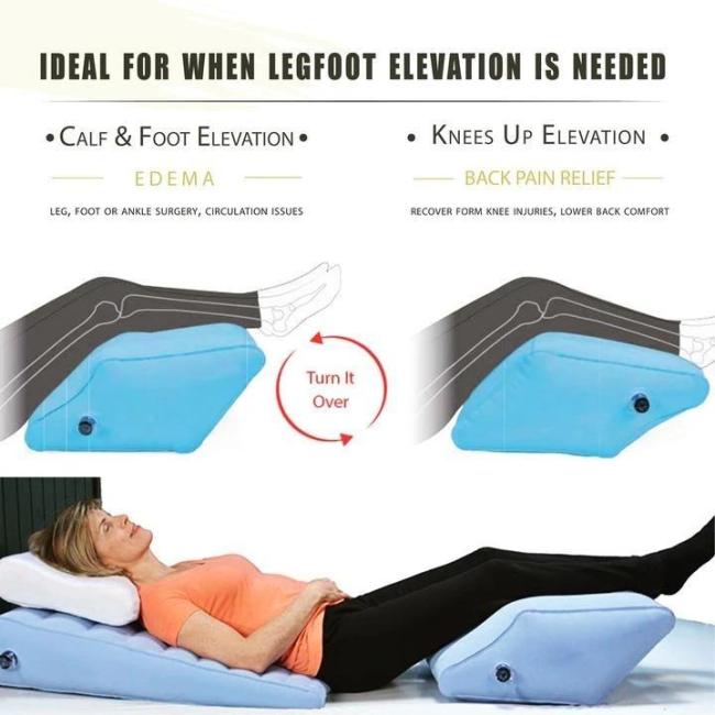 Inflatable Leg Lift Pillow-elevate legs for a safer, deeper, and more restful sleep