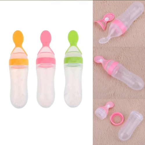 Squeezable Baby Bottle Spoon For Newborn/Infant & Toddlers