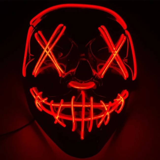 LED Halloween Purge Mask