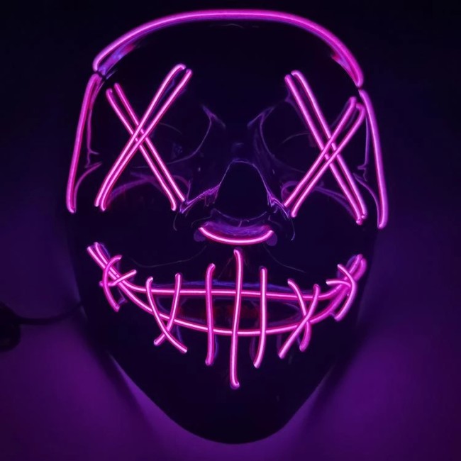 LED Halloween Purge Mask