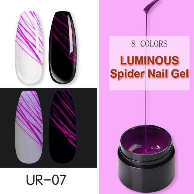 Luminous Spider Nail Gel Set