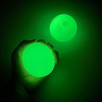 fluorescent sticky target anti stress reliever balls