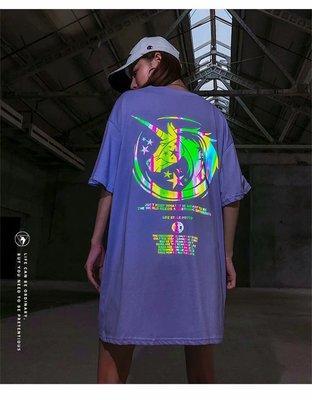 Reflective unicorn T-shirt