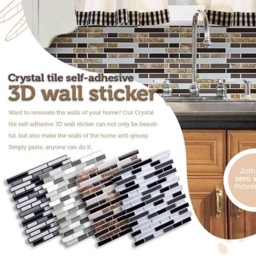 Crystal tile self-adhesive 3D wall sticker