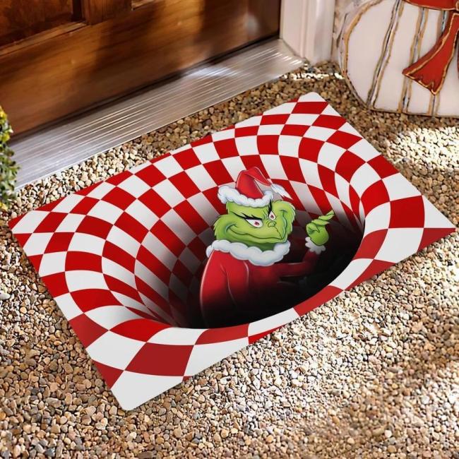 Grinch Vortex Illusion Doormat
