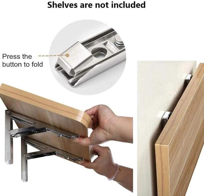 Foldable Wall Shelf Bracket ( 2Pcs)