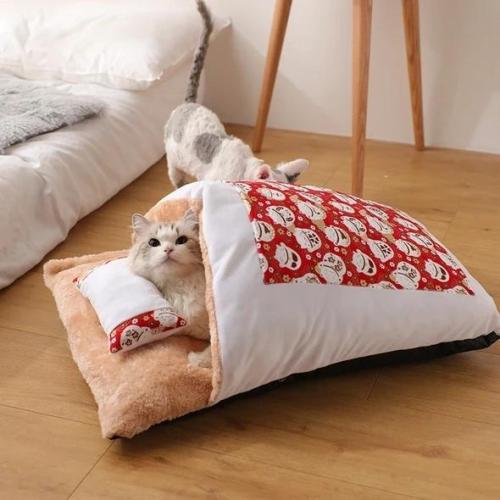 Movable winter warm cat house small pet bed