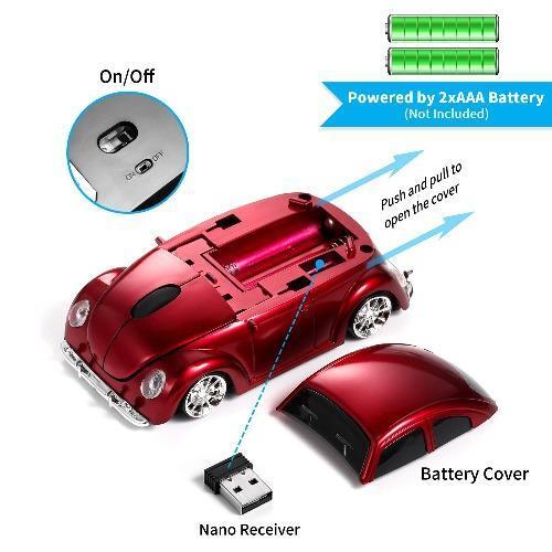Wireless Cute Style Car Model Mouse Gaming Mice With USB