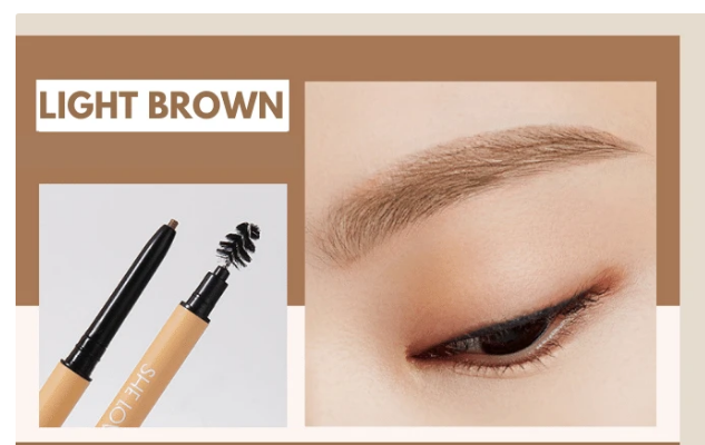 Adjustable Eyebrow Shapes Stencil&SHE LOVES Eyebrow Pencil