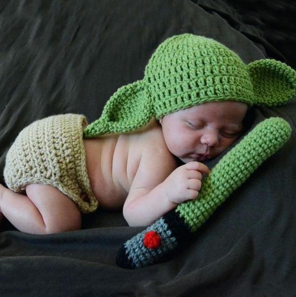 YODA BABY CROCHET TODDLER OUTFIT
