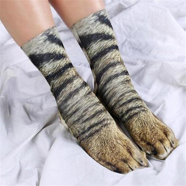 US$ 19.90 - Flurry 3D Animal Paw Socks-[ONE SIZE FITS ALL] - www.sheinv.com