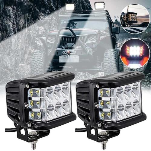 Side Shooter Dual Color Strobe Cree Pods
