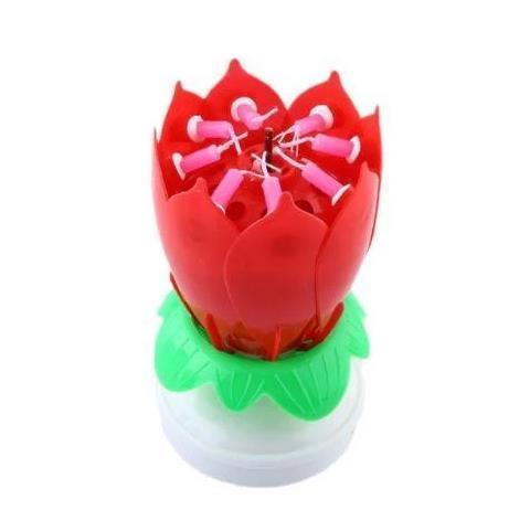 Musical Lotus Flower Candle
