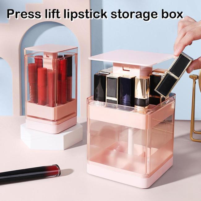 Press lift lipstick storage box