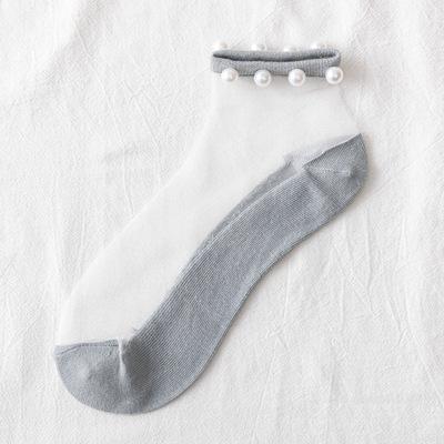 Pearl transparent socks
