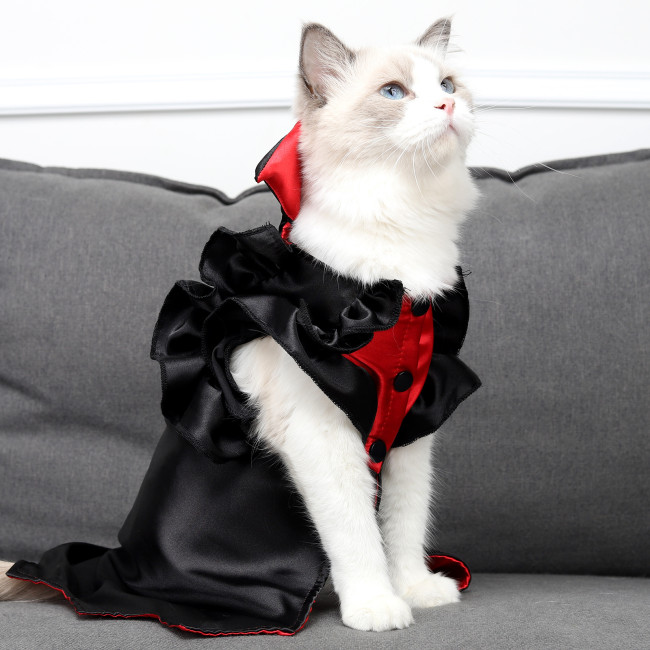 Halloween Hot Selling Pet Vampire Transform Into Cat Simulation Spoof Clothes