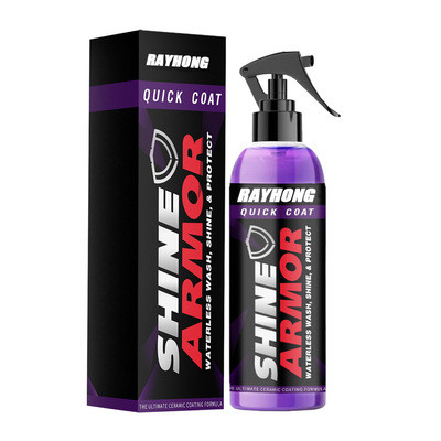Car cleaning and polishing spray