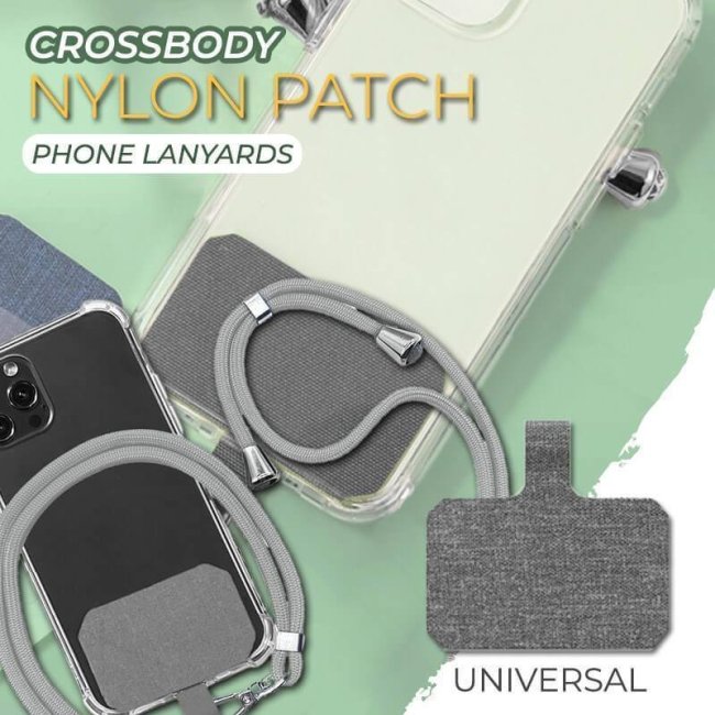 Universal Crossbody Nylon Patch Phone Lanyards
