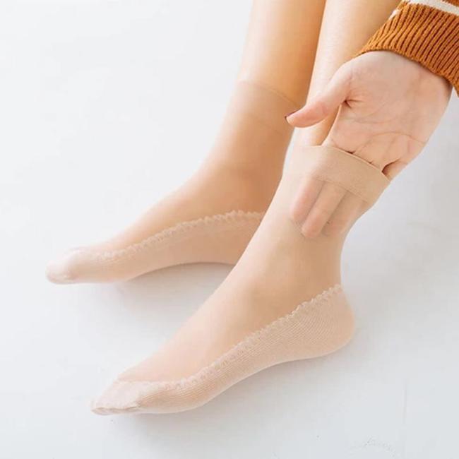 Silky Anti-Slip Cotton Socks （10Pairs）