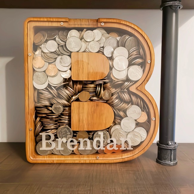 Personalized Boys/Girls Piggy Bank-Wood Gift For Kids