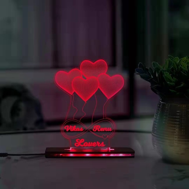 3D ACRYLIC LED TABLE LOVE LAMP