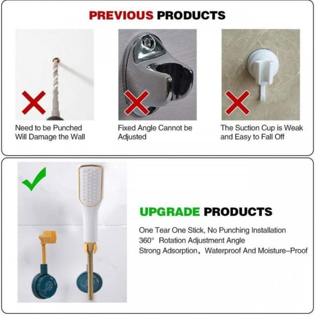 (🌲NEW YEAR SALE)Universal Adjustable Shower Bracket