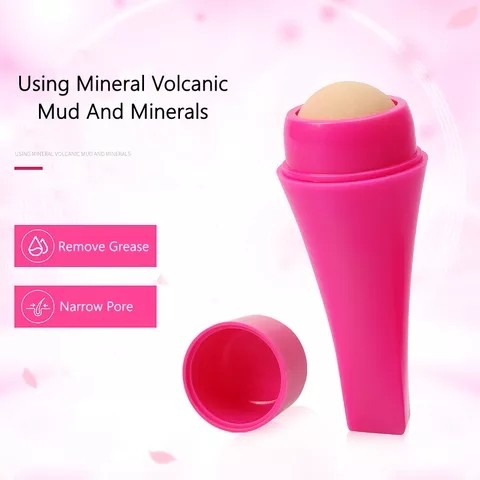 Natural Volcanic Roller Oil Control Rolling Stone Matte Makeup Face Skin Care Tool Facial Cleaning Oil Absorption