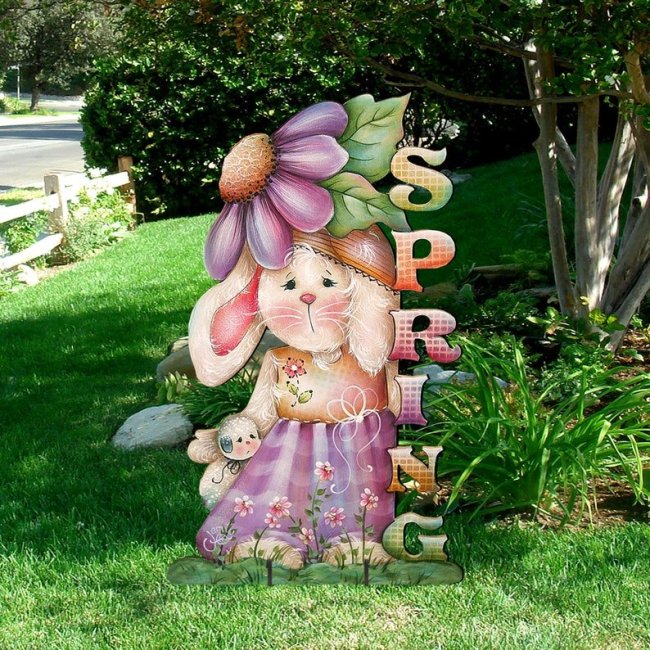 2022 New Easter Garden Decoration Cute Bunny Series