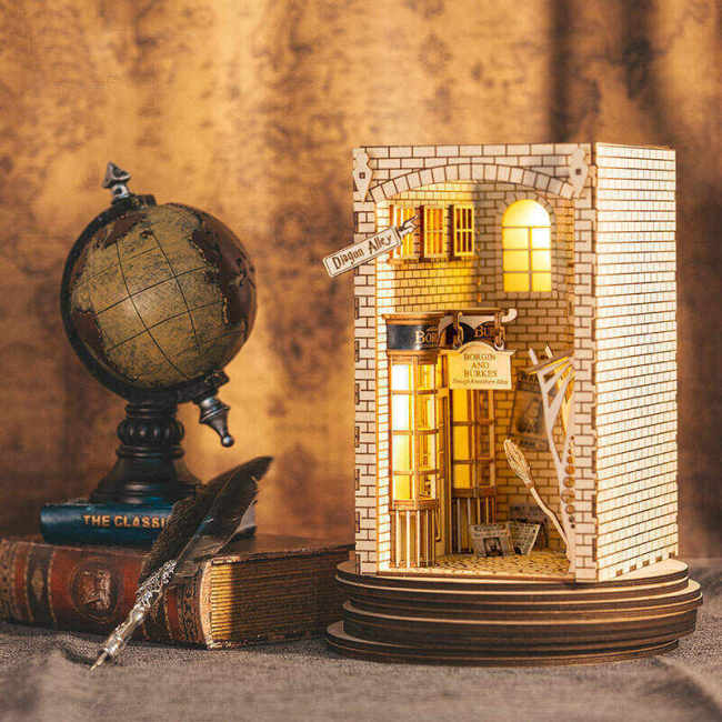 3D Wooden Puzzle Bookend -Free Shipping