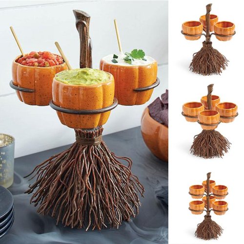 Halloween Pumpkin Snack Bowl Stand