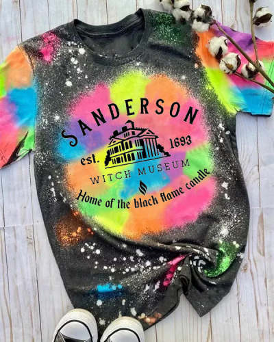 Sanderson Witch Museum Bleached T-Shirt