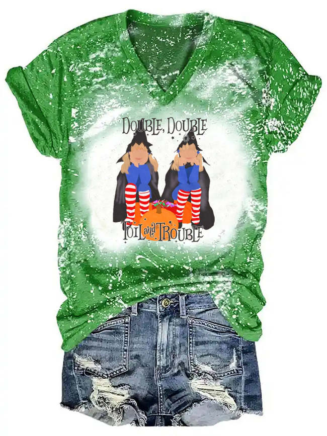 Double Double Toil and Trouble Tie Dye Shirt