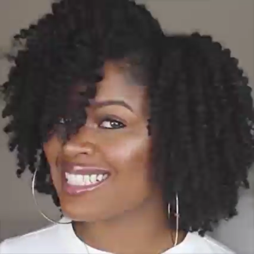 Short Hair Afro Kinky Curly Wigs With Bangs For Black Women