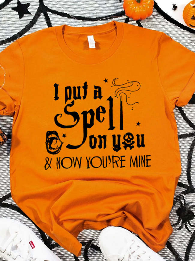 She's Got Me Under Her Spell, I Put A Spell On You Halloween Couple T-shirt
