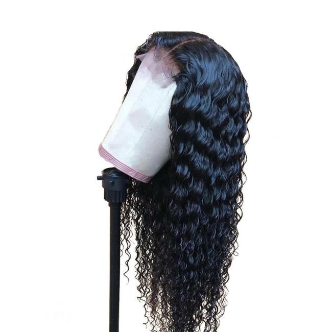 Black Brazilian Black Water Wave Long Wigs