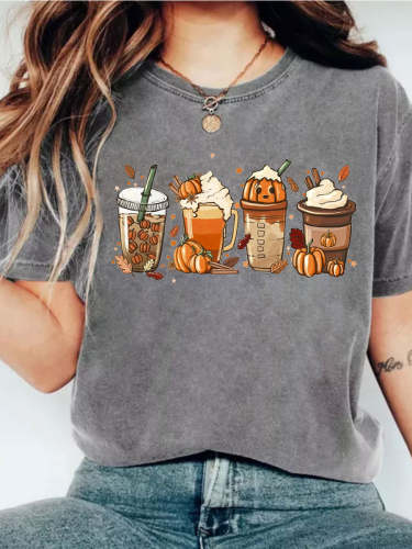 Fall Halloween Latte T-shirt