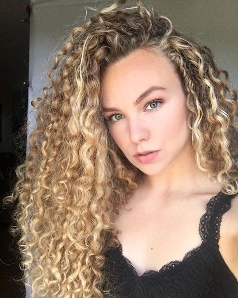 Fashion Natural Wig Ombre Blonde Afro Kinky Curly Wigs