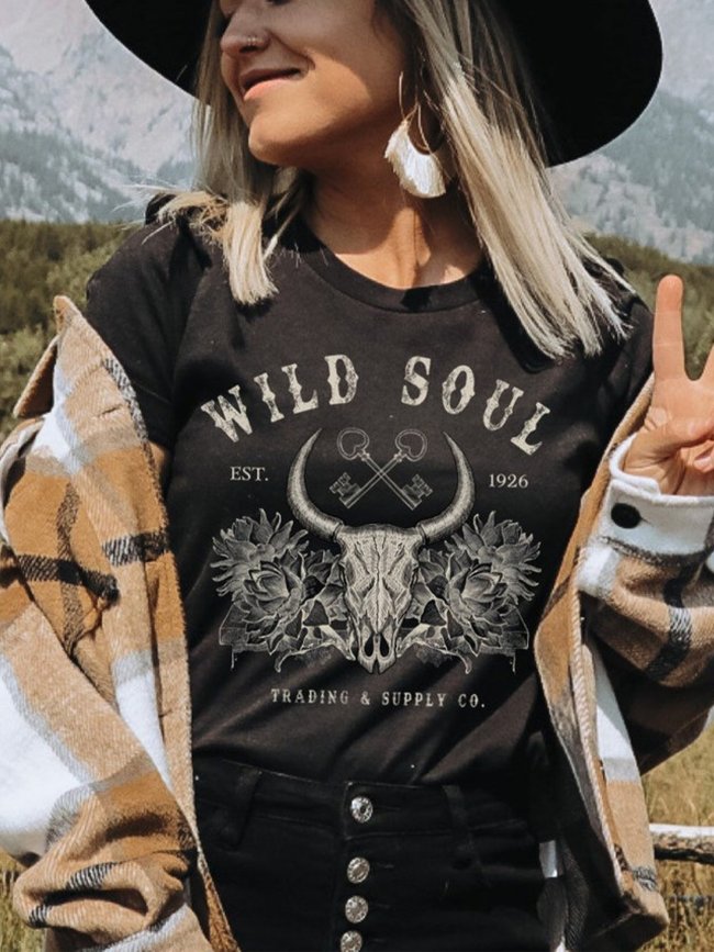 Women's Wild Soul Loose Casual T-Shirt
