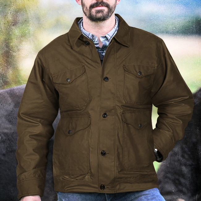 Casual Single Breasted Daddy Western Jacket