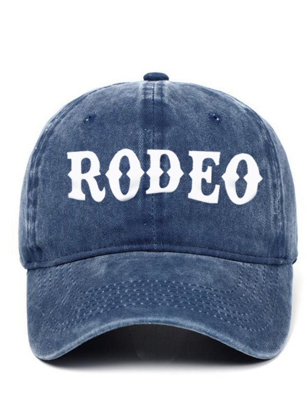 Retro Rodeo Print Baseball Cap