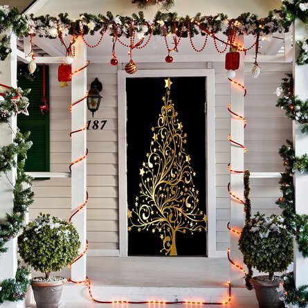 Christmas Tree Door Mural