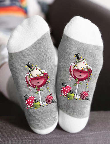Hot Sale Christmas Snowman Wine Socks