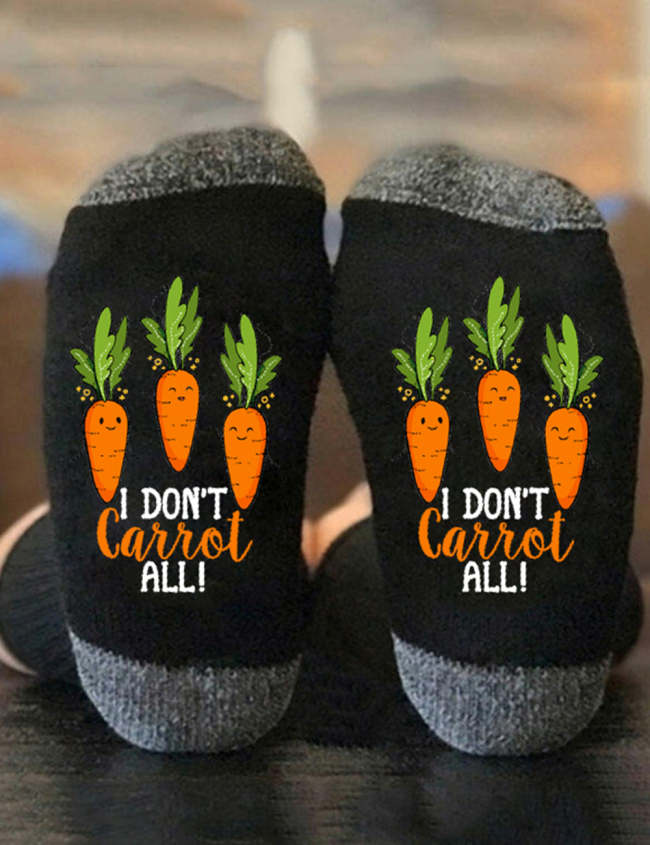 Hot Sale I Don't Carrot All Socks