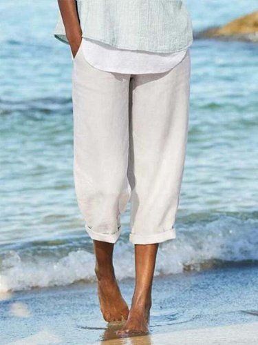 Women's Cotton Linen Comfortable Casual Pants