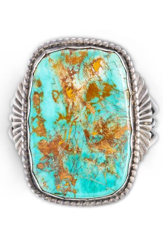 Cuff, Turquoise, Vintage, King Ranch Estate, 2677