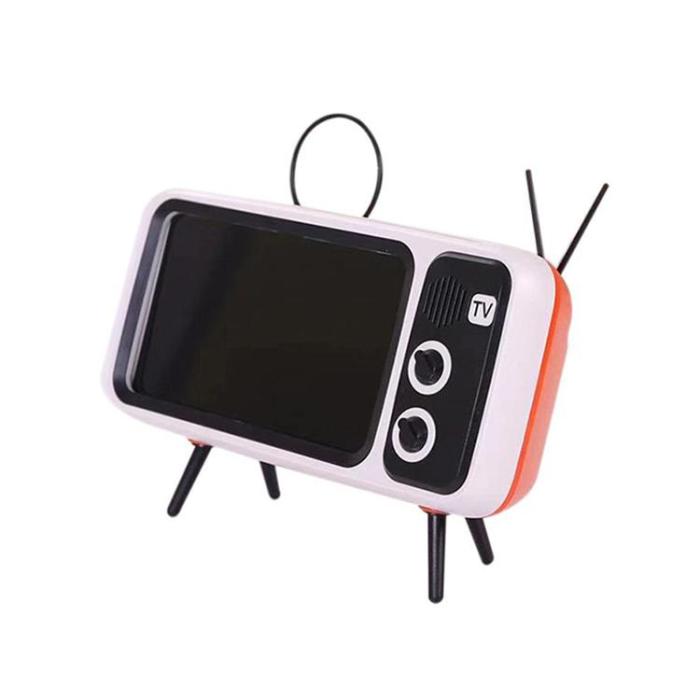 Retro TV Bluetooth Speaker Mobile Phone Holder
