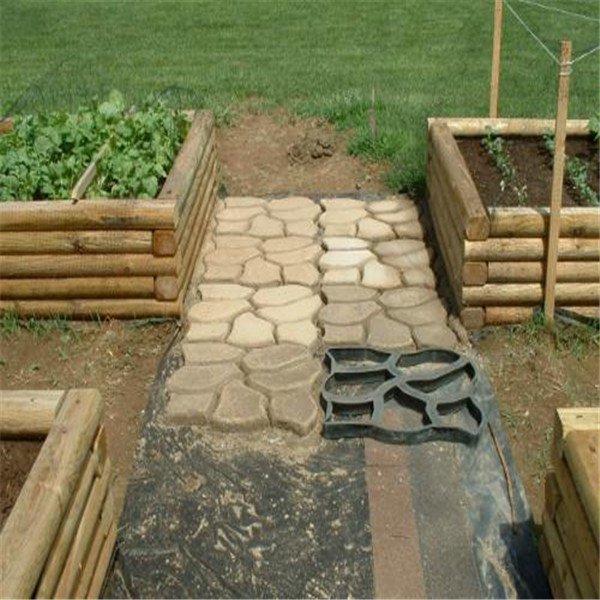 DIY Plastic Path Maker Mold Manually Paving Cement Brick Stone Road Auxiliary Tools